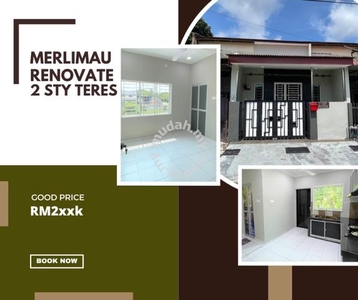 Wow !! Fully Renovated 2 Sty Terrace House Merlimau Baru Jasin