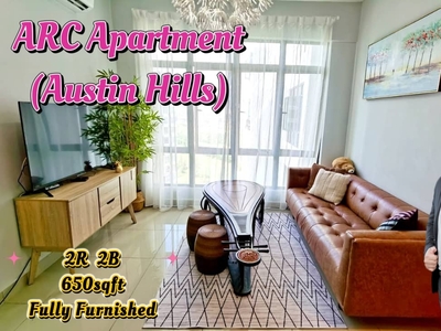 ARC Apartment @ Austin Hills/ Full Loan/ 2R 2B/ 650sqft/ Market Cheapest/ Taman Daya/ Tebrau/ Austi