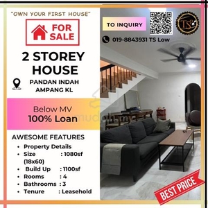 【Beli Baloi】2 Storey House @ Pandan Indah, Ampang KL for SALE