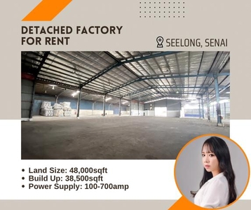 Detached Factory For Rent @ Seelong, Senai