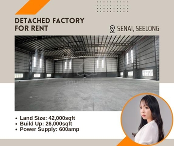 Detached Factory For Rent @ Senai, Seelong