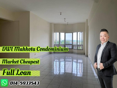 DWI Mahkota Condominium/ Tampoi/ JB town/ Johor Bahru/ Full Loan/ Market Cheapest