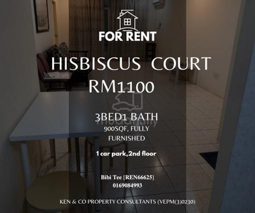 For Rent HISBISCUS Court 2nd floor