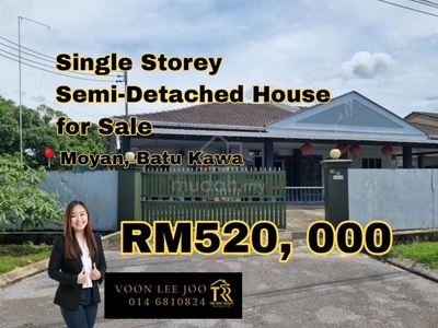 Moyan Square area Single Storey Semi Detached for Sale