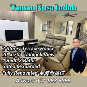 Nusa Indah Unblock View Fully Renovated 2 Storey Terrace House