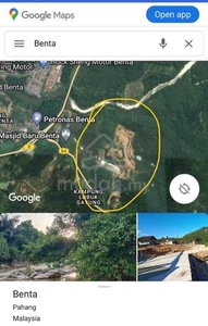 Pahang Kuala Lipis Benta 33 acres land