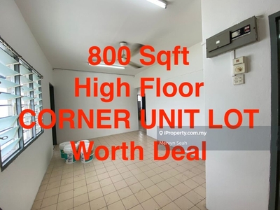 Pangsapuri Pelangi 800 Sqft High Floor Corner Unit Rare In Market