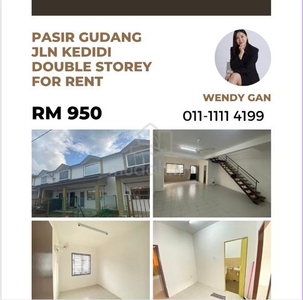 Pasir Gudang Double Storey For Rent