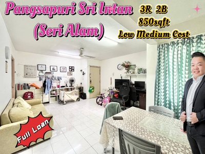 Sri Intan Medium Low Cost Apartment Full Loan Market Cheapest AAA Stock Bandar Seri Alam Masai