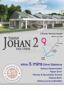 Taman Johan 2| LANDED PROPERTY | 1-STOREY TERRACE HOUSE | PAPAR