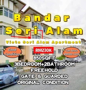 Vista Bandar Seri Alam Apartment Hot Area Level 2 & Can Full Loan