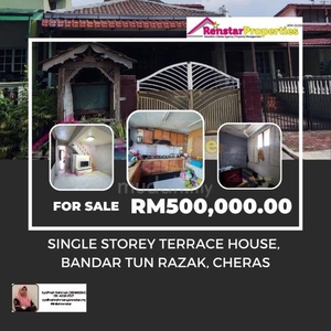 Want To Sell-Single Storey Terrace House, Bandar Tun Razak, Cheras