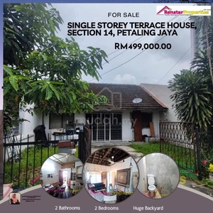 Want To Sell-Unique Extra Wide-Single Storey Terrace House