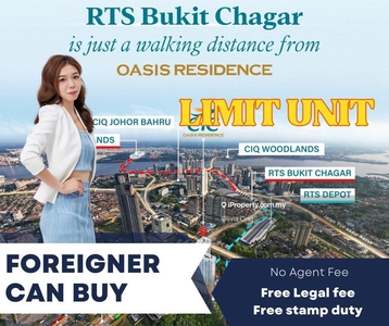 No agent fee foreigner can buy walking distance to rts free legal fee