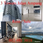 NEW 3 Towers Jalan Ampang KLCC Office SOHO Residence