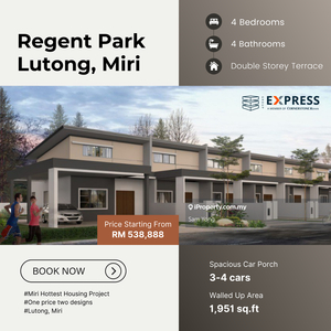 Double Storey Terrace at Regent Park Lutong, Miri