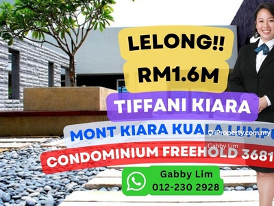 Lelong Super Cheap Condominium @ Tiffani Kiara Mont Kiara Kuala Lumpur