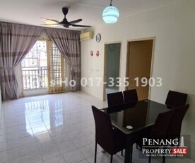 Relau Vista for sale, Partially Furnished, High Floor with 3 bedrooms, Relau, Bayan Lepas