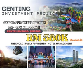 Serviced Residence For Sale at Kempas Apartment Genting View Resort