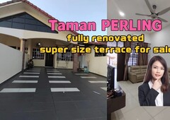 Peling taman sutera fully renovated super size terrace house for sale