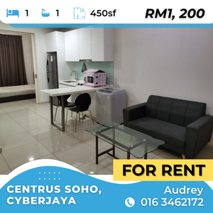 Fully furnished studio for rent!