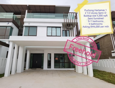 Puchong Hartamas Semi D Brand New foe Rent