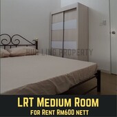 Fully Furnish Double Bedroom RM600 nett -NON PARTITION HOME!