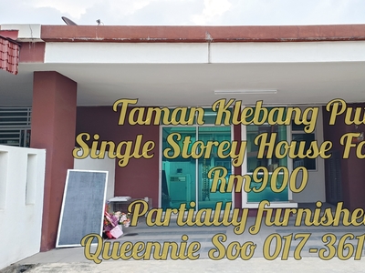 Chemor Klebang Single Storey house for Rent