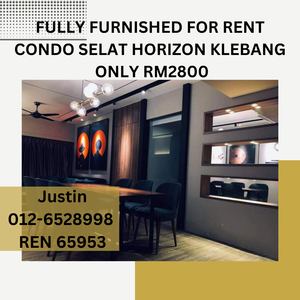 FULLY FURNISHED FOR RENT CONDO SELAT HORIZON KLEBANG