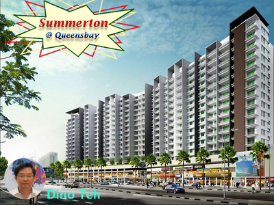 Summerton Condo For Rent at Queensbay, Fully Furnished. Seaview Unit