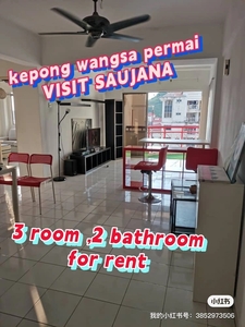 Vista saujana apartment, fully furnished,renovated,kepong wangsa permai