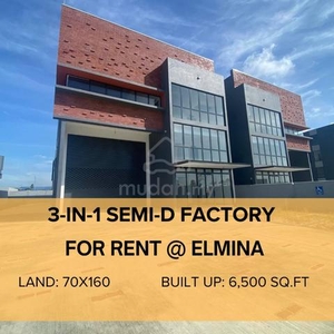 70x160 Semi D Factory Elmina Business Park Sungai Buloh