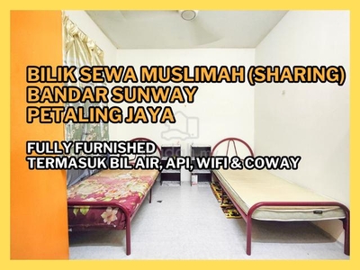 Bilik Sharing Mentari Court Free Bills Air Api Wifi Bandar Sunway PJ