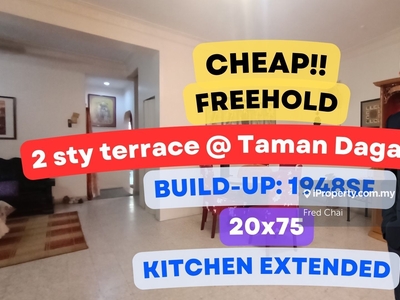 C H E A P 2 sty terrace @ Taman Dagang Jaya with kitchen extended