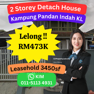 Cheap Rm227k 2 Storey Detach House Kampung Pandan Dalam KL