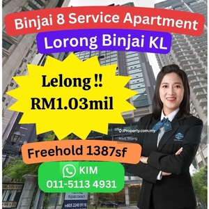 Cheap Rm480k Binjai 8 Apartment, Lorong Binjai