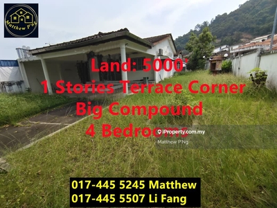 Jalan Delima - Single Terrace Corner - Land:5000' - Big Compound