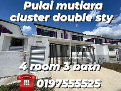 Pulai mutiara cluster double storey with land