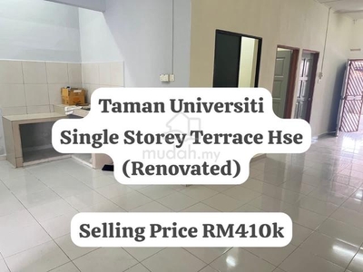 Skudai @ Taman Universiti (Renovated Hse) Single Storey Terrace