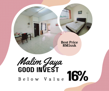 Super Below Value 16% 3 Room 1054 sq.ft Fully Tile Malim Jaya Bachang