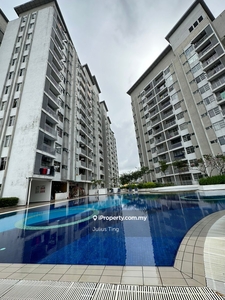 Apartment under bank value swimming pool view