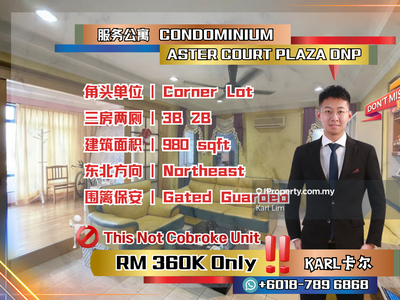 Aster Court Condominium Plaza Dnp 980 sqft Renovated Taman Abad