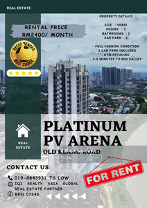 Platinum Pv Arena @ Old Klang Road for Rent