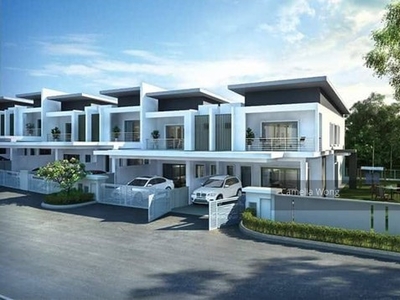 24h gated & guarded new 2storey super big terrace house 22x85 freehold Near Aeon
