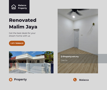 Nice & New Renovated 1 Sty Terrace House Malim Jaya Bachang