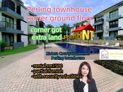 perling ground floor corner townhouse partial furnish w security