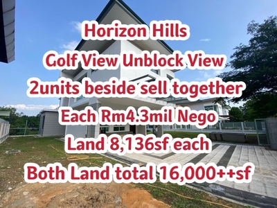 Horizon Hills, The Hills Bungalow Golf View Unblock View Bungalow House For Sale