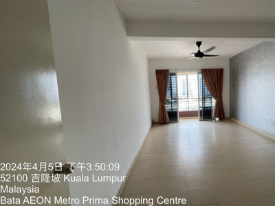 Plaza Metro Prima Kepong Condo Apartment for Rent