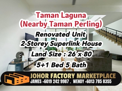 Taman Laguna Nearby Taman Perling Renovated House For Sale Double Storey Terrace House Link House For Sale Iskandar Puteri