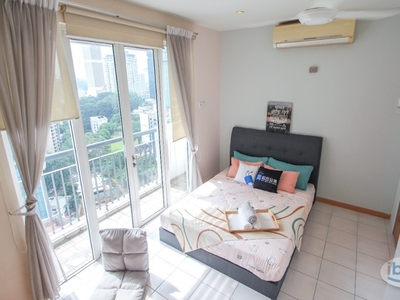 [Walking Distance to Pavillion Bukit Bintang] Fully-Furnished Middle Room with Balcony and Aircond at Seri Bukit Ceylon, Bukit BIntang
